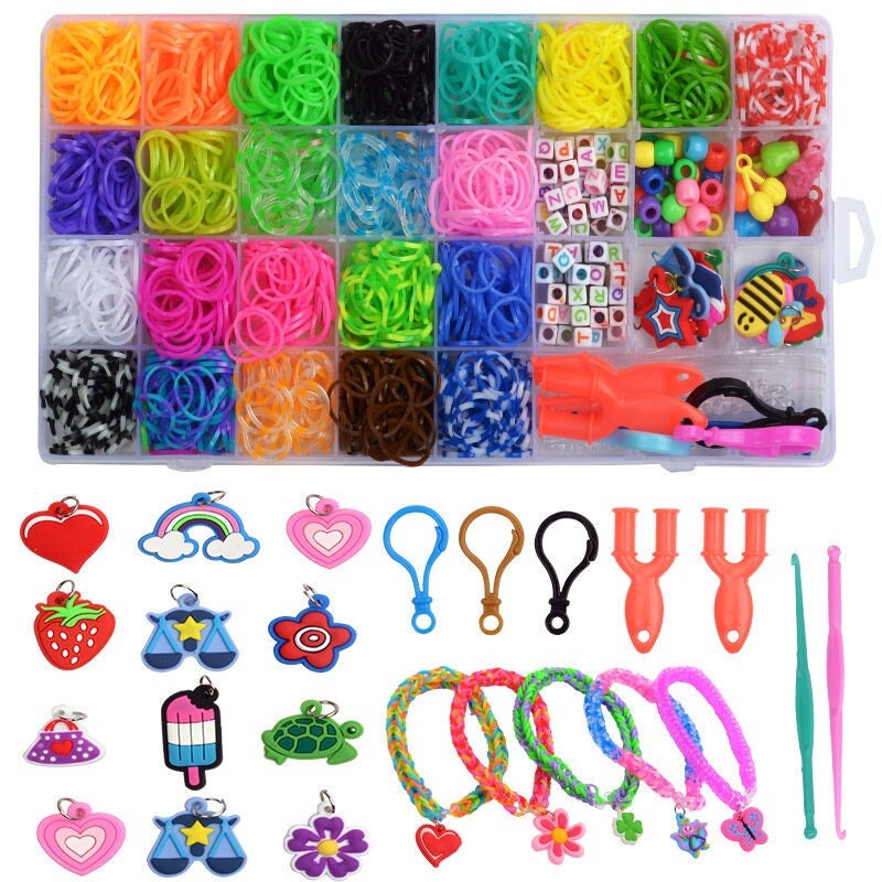 800 Pack Loom Connector Band Clips, Clear S Clips Rainbow Loom Rubber Band  Bracelet Connectors for Crafts Making DIY Loom Bracelet Refill Kit :  : Arts & Crafts