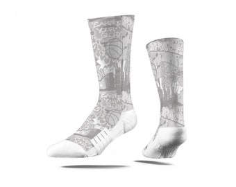 Basketball Graffiti Crew Socks | Adult/Youth Unisex Men, Women, Boys, Girls | Comfortable/Durable | Makes A Great Gift | Free/Fast Shipping