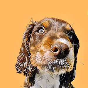 Digital cartoon print of your pet (DIGITAL IMAGE)