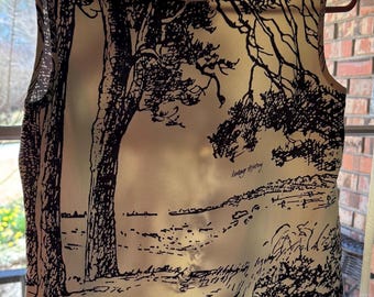 Vintage Iceberg History Winnie Pooh, Disney, women’s Sleeveless blouse, From Italy , (Measurements in Photos)Signature Confirmation Required