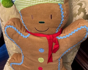 Gingerbread plush, kitchen Christmas, large Gingerbread