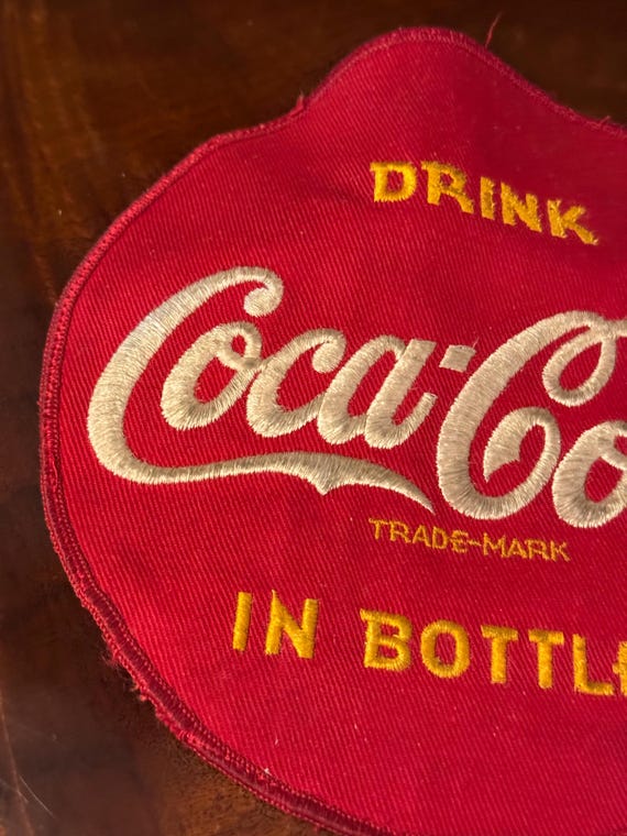 Mid-Century Coca-Cola large patch, measurements i… - image 8