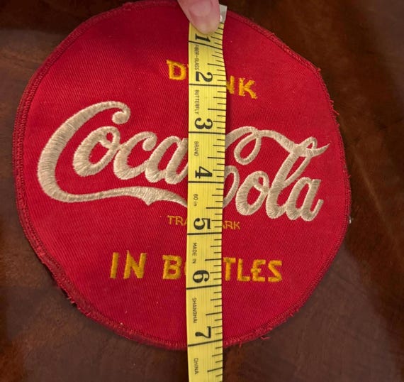 Mid-Century Coca-Cola large patch, measurements i… - image 4