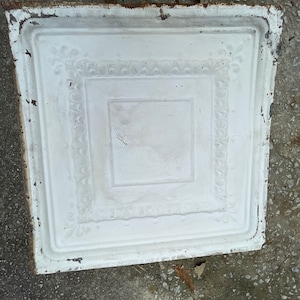 Vintage ceiling tile from old store ( Read ALL info SOld As IS)