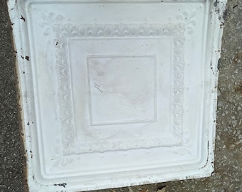 Vintage ceiling tile from old store ( Read ALL info SOld As IS)