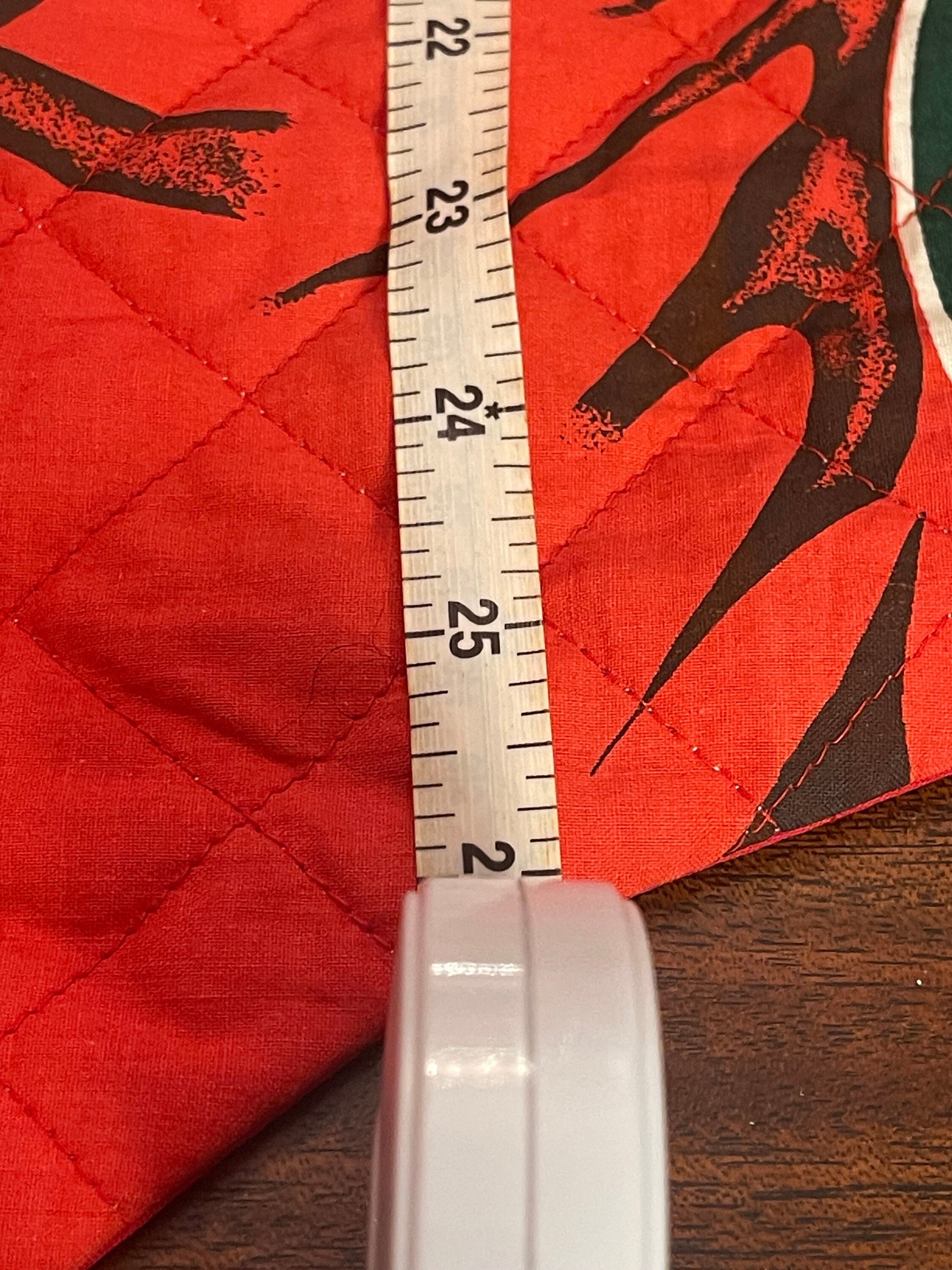 Vintage Extra Large Christmas Stocking measurements in Photos Etsy