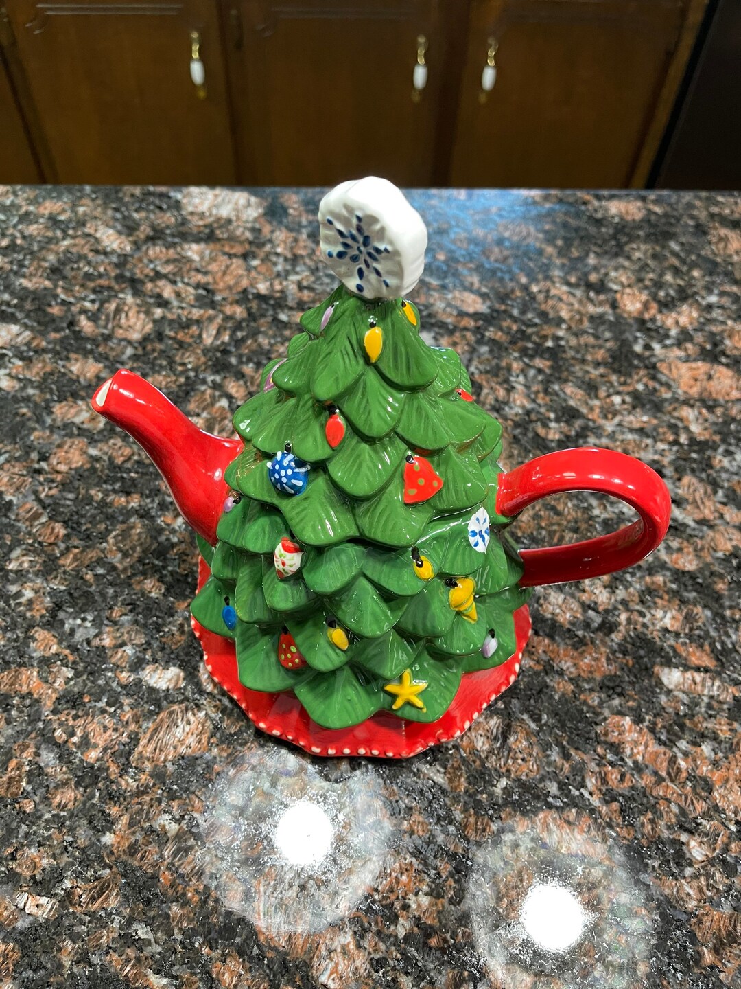 Retired Temptations Christmas Tree Teapot From Qvc Etsy