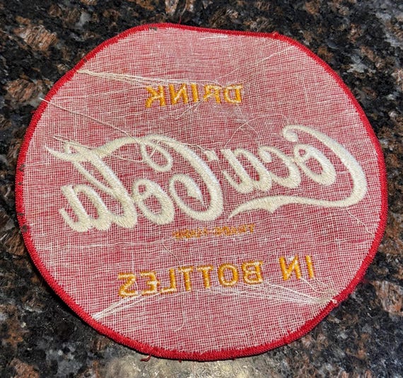 Mid-Century Coca-Cola large patch, measurements i… - image 3