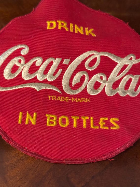 Mid-Century Coca-Cola large patch, measurements i… - image 6