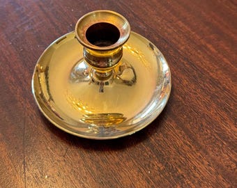 vintage Brass candle stick holder,Primitive candle holder (Read ALL INFO)