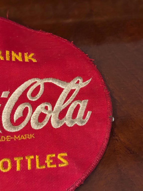 Mid-Century Coca-Cola large patch, measurements i… - image 9