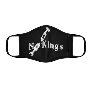 Fitted Polyester Face Mask with &#39;No Kings&#39; Design | Stylish & Comfortable Face Covering for Everyday Wear, Festivals, Protests, Daily [...]