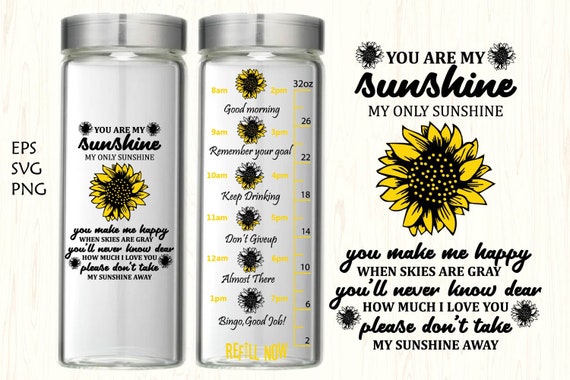 Download Water Tracker Svg Water Trackersunflower Svgsunflowerwater Etsy