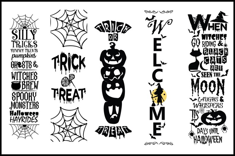 Download Halloween porch Sign Quotes Bundle svg halloween porch ...