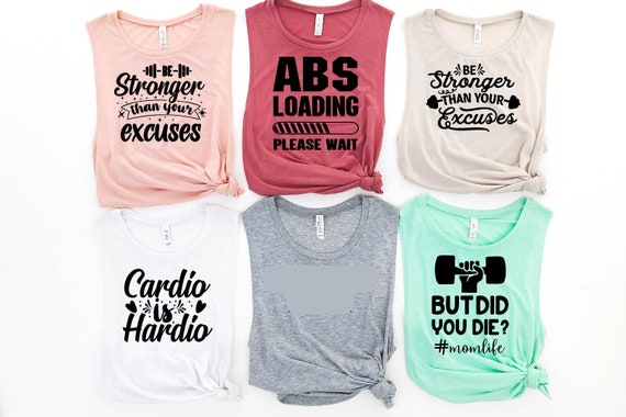 Gym quote shirts sale