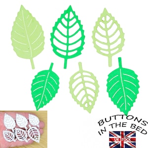 6 fustelle decorative in metallo per foglie, foglia, creazione di biglietti, scrapbooking, artigianato di carta, C3