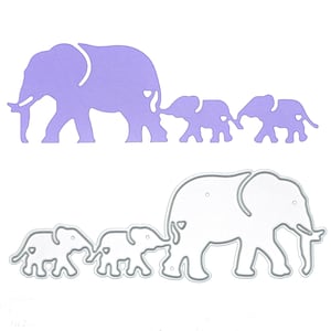 3 olifanten metalen snijmal, stencil, kaarten maken, papierkunst, scrapbooking, fotoalbums, B8