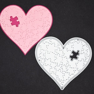 Fustella per metallo mancante del mio cuore, amore, San Valentino, creazione di biglietti, scrapbooking, artigianato con la carta A9