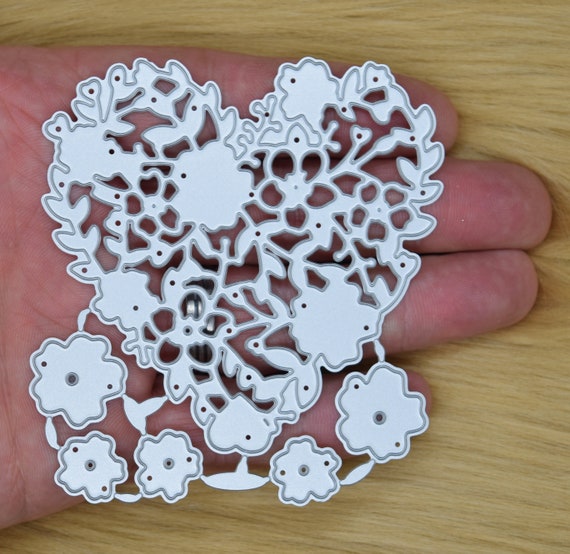 Fustella Per Scrapbooking In Acciaio Al Carbonio - Stencil Per Biglietti E Decorazioni Fai Da Te, 14,2x8,6 Cm - 3