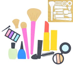 12-delige metalen stansmessenset, make-up, kaarten maken, stencil, scrapbooking, knutselen, fotoalbum, D6
