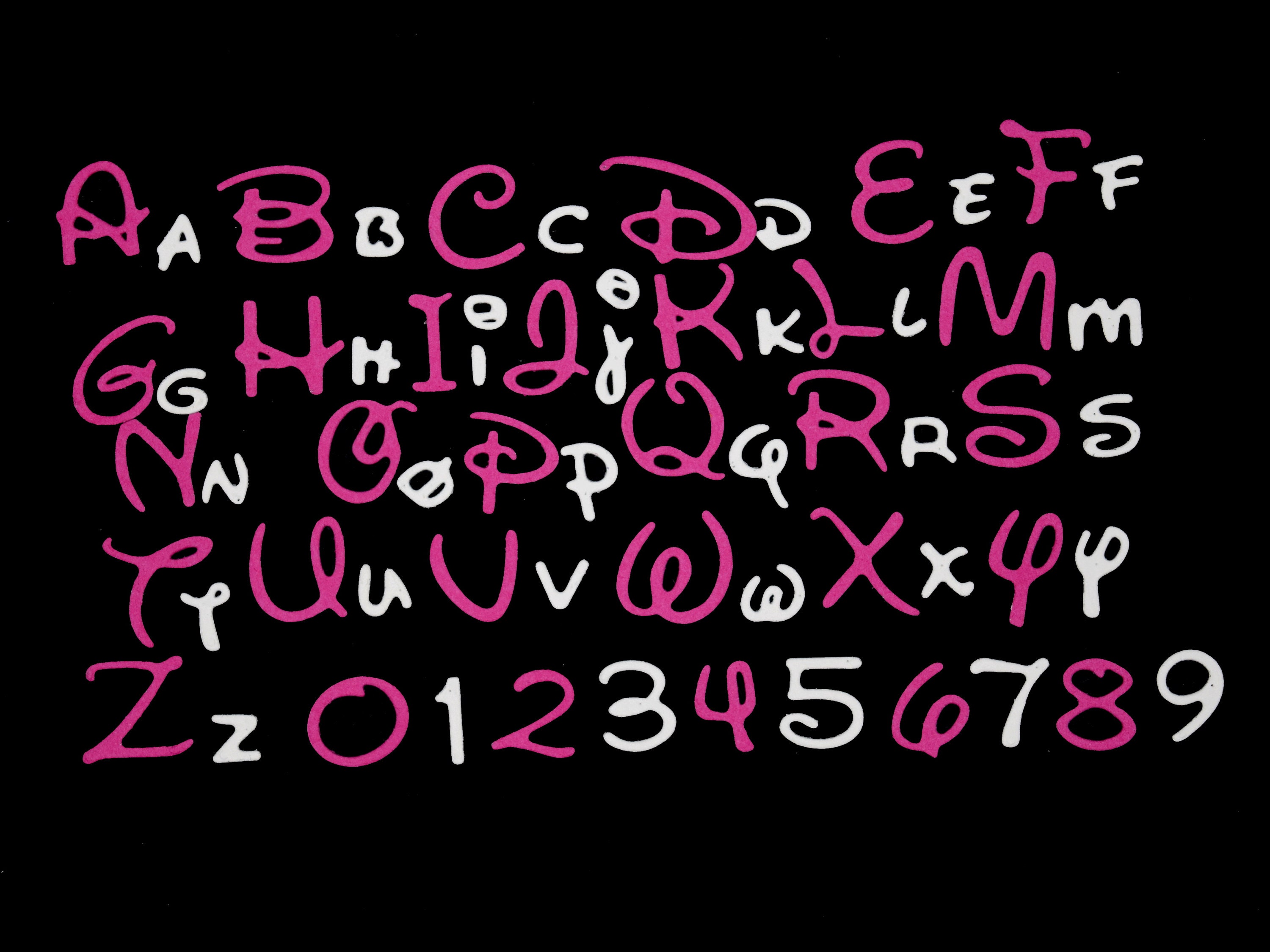 1 1/2 in - Disney Font Alphabet Letter / Number Fondant Cutter