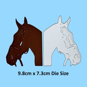 Testa di cavallo Fustella in metallo, Cavallo, Stencil, Creazione di biglietti, Artigianato, Scrapbooking F4