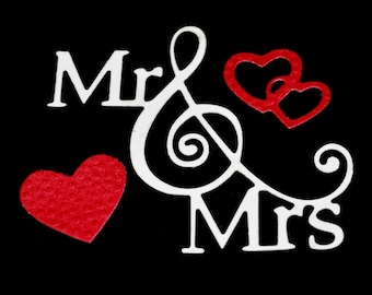 Mr & Mrs Cutting Dies | Wedding Anniversary Craft Set
