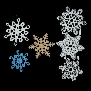 3 Stampi per il taglio dei fiocchi di neve, inverno, Natale, creazione di carte, scrapbooking, artigianato della carta C9