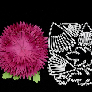 Kit di fustelle in metallo per fiori 3D, petali, creazione di biglietti, artigianato in carta, scrapbooking, album fotografici H5