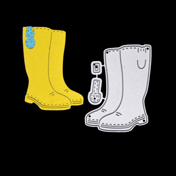 Wellington Boots Metal Cutting Die Kit, Welly, Wellies, Crafts, Card Making  Stencil, Scrapbooking, Paper Crafts, Photo Albums F7