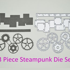Steampunk Cogs Set di stampi per taglio metalli industriali, Stencil, Fabbricazione di carte, Scrapbooking, Artigianato di carta G1