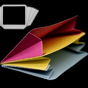 3D Folder Metal Cutting Die, Pochoir, Paper Crafts, Scrapbooking F2