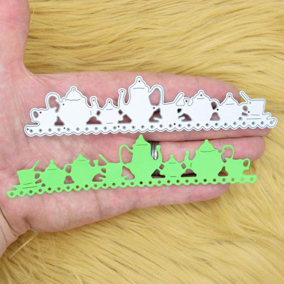 SET SHAKER PER TAZZE DA TÈ di 5 fustelle in metallo per creazioni con