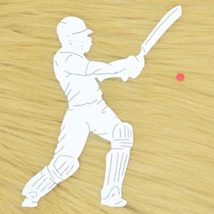 Cricketer & Ball metalen stansmessen set, kaarten maken, papier knutselen, cutter stencil, F2