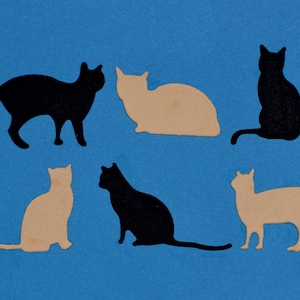 6 matrices de découpe en métal : chats, pochoirs, animaux de compagnie, fabrication de cartes, travaux manuels en papier, scrapbooking, A5