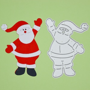 Weihnachtsmann / Weihnachtsmann Stanzform, Kartenherstellung, Scrapbooking, Papierhandwerk, C8