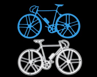Racing Bicycle Metal Cutting Die, Bike, Cycle, Card Making, Paper Crafts, Die Cutter Stencil, F9