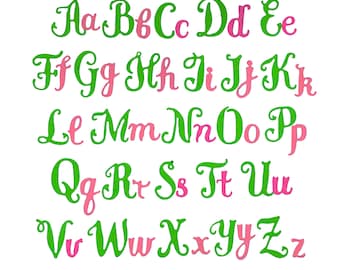 Script Alphabet Metal Cutting Dies - Uppercase Lowercase Letters - Personalised Card Making - 26pc Set