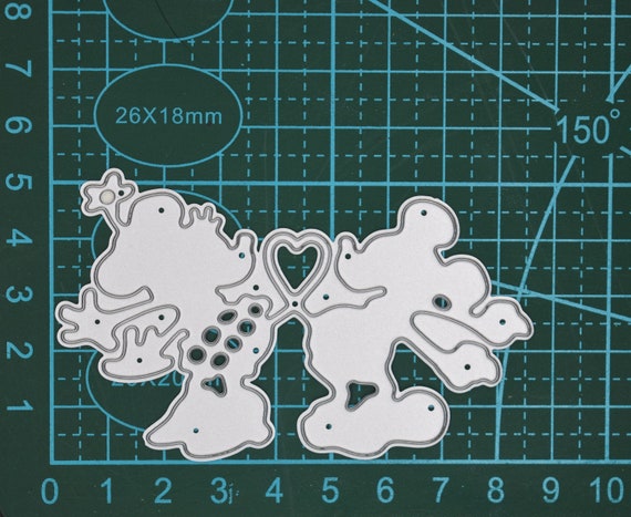 Fustella Da Taglio In Metallo Con Motivo Topo Di Cartone Animato – 7,9x11,7 Cm, Per Scrapbooking E Biglietti - 2