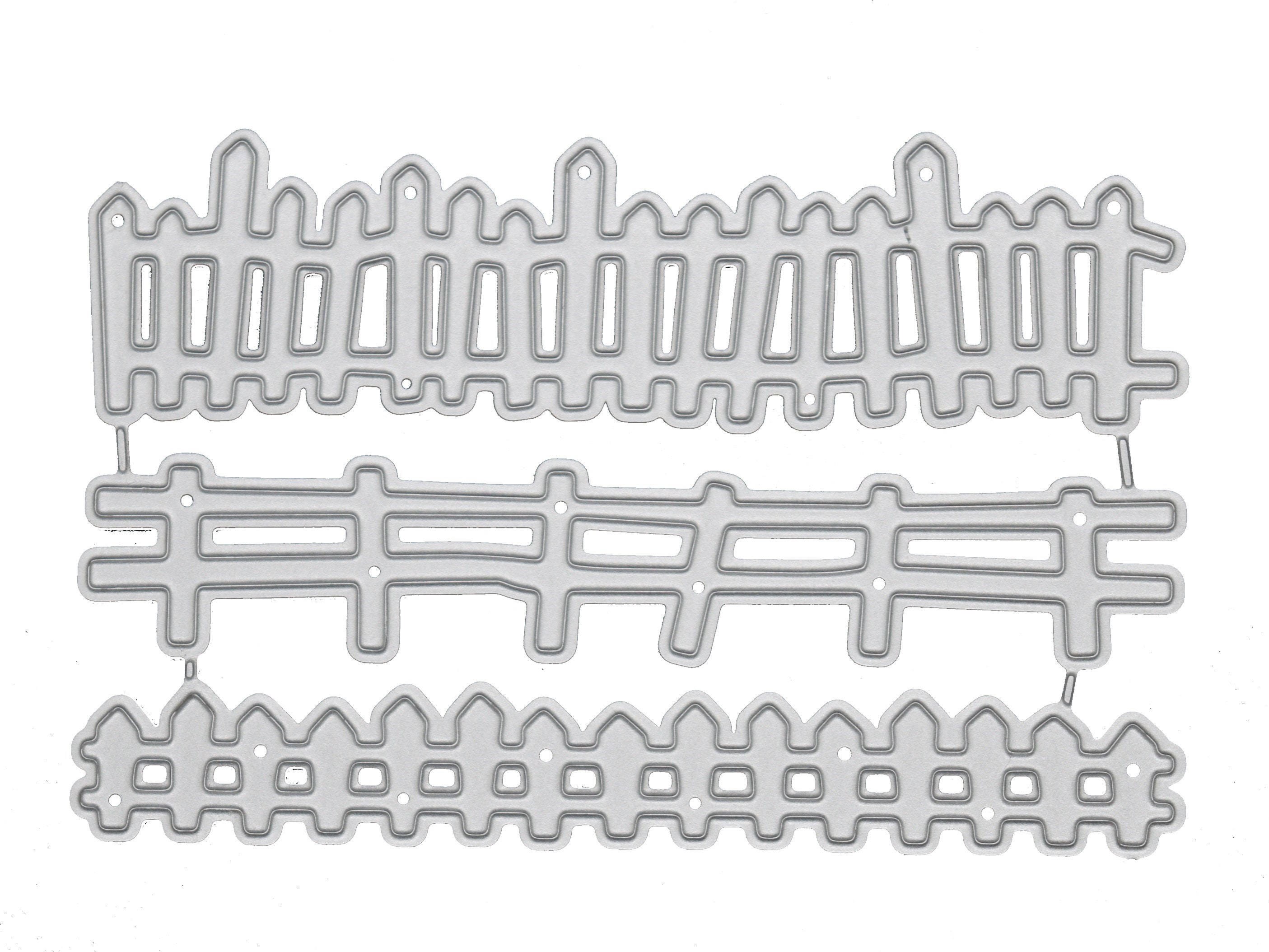 3 Picket Fence Metal Cutting Dies, Cutting Stencil, Card Making, Paper Crafts, Crafting, Scrapbooking A2