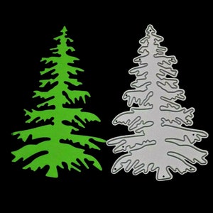 Fustella in metallo per albero di Natale, stencil, creazione di cartoline, scrapbooking, lavori con la carta, E3