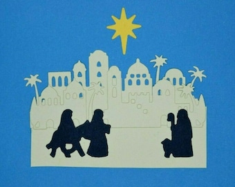 Christmas Nativity Scene Metal Cutting Dies, Card Making, Paper Crafts, Scrapbooking C6