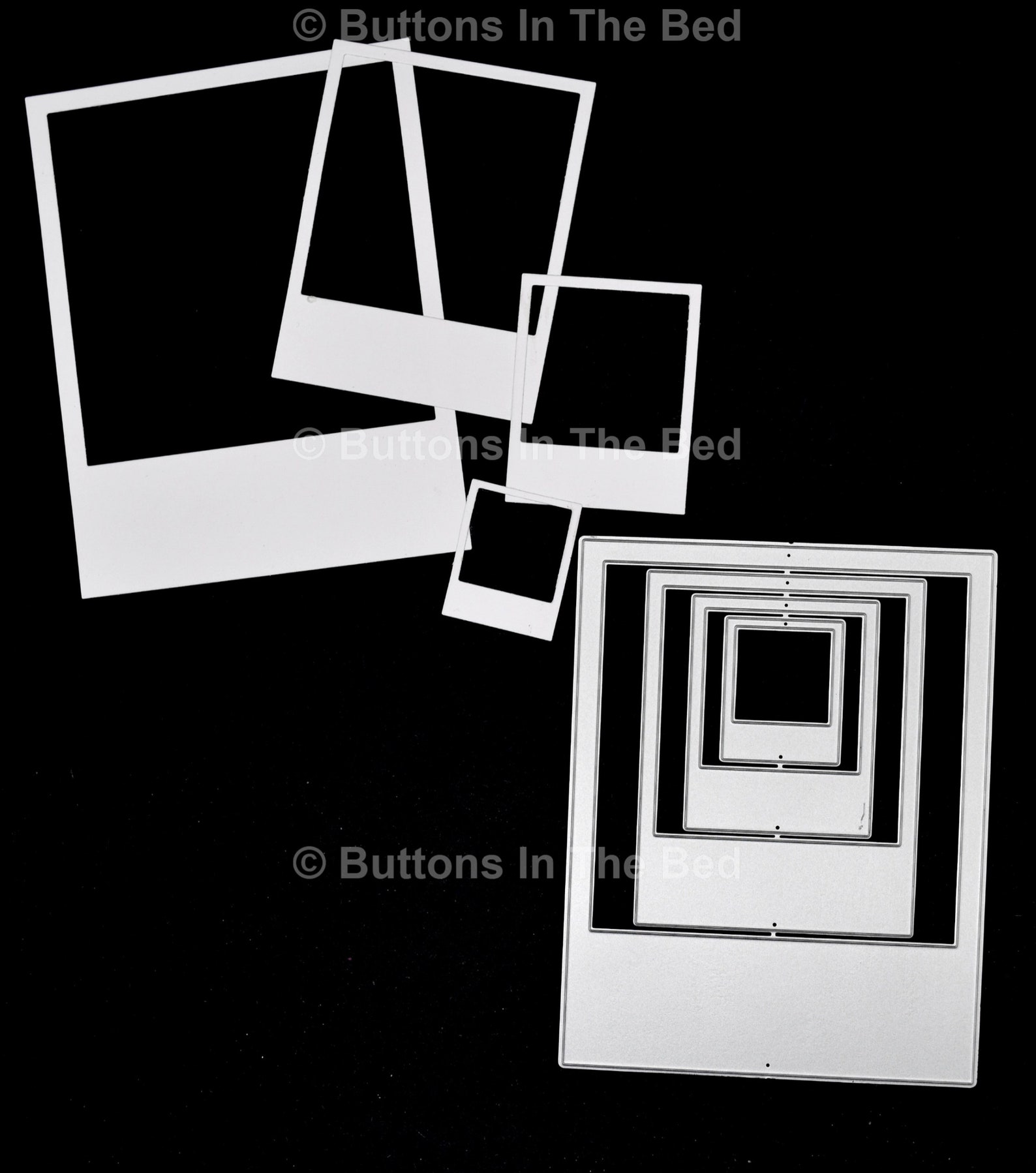 Nest of 4 Polaroid Frames Metal Cutting Dies Card Making | Etsy