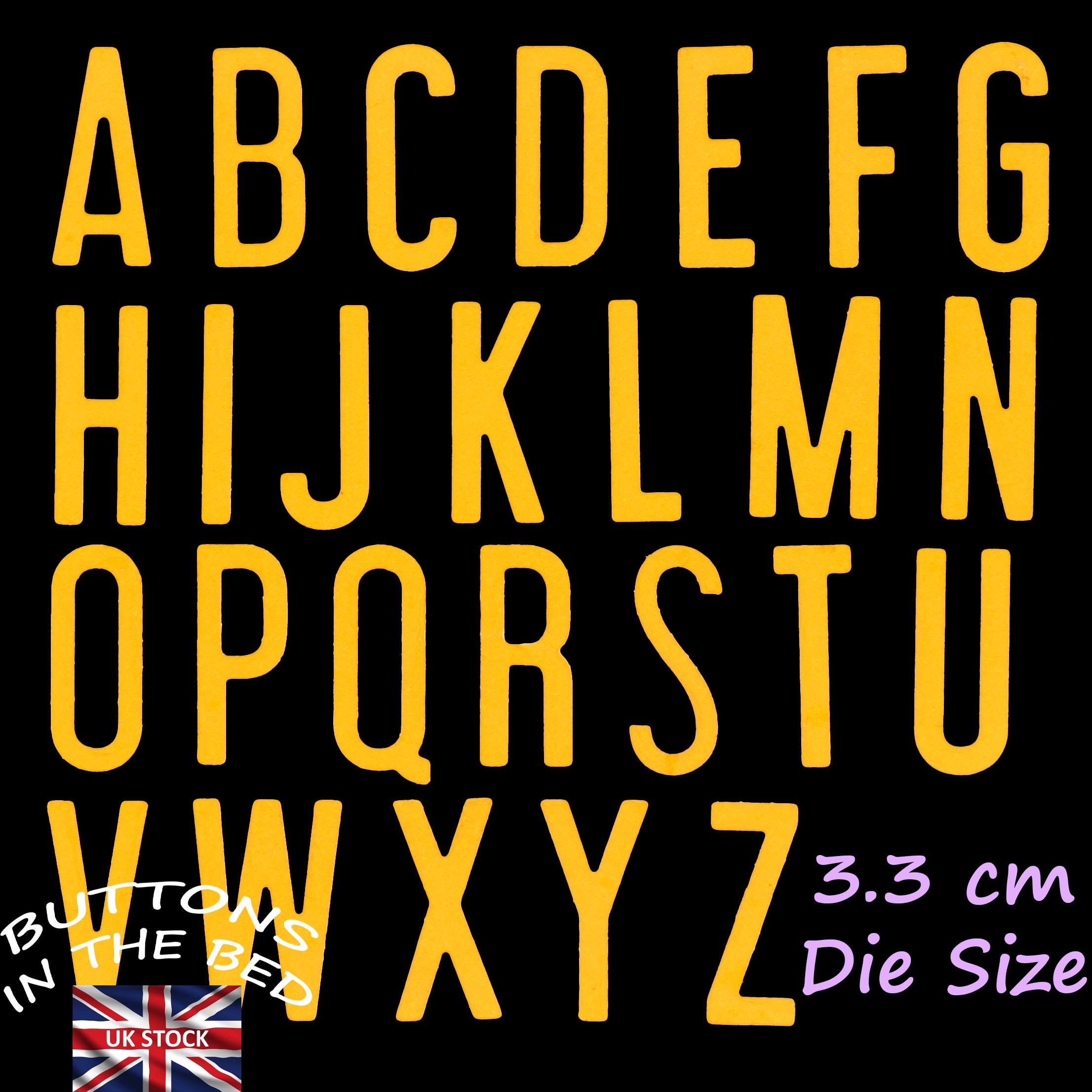 Sizzix alphabet set - Etsy 日本