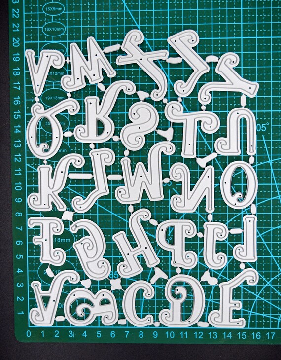 Großbuchstaben Alphabet Metall Schneide stanzt, Buchstaben,  Kartenherstellung, Scrapbooking, Papier Basteln Fotoalben H0 - .de