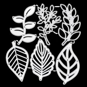 Large Leaf Cutting Set | Botanical Leaves for Card Making and Layering Craft I4
