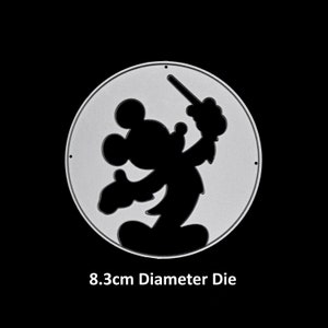 Matrice de découpe en métal Disney Micky Mouse, fabrication de cartes, artisanat, scrapbooking G8
