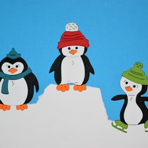 3 Troqueles De Corte De Metal De Pingüinos De Navidad, Fabricación De Tarjetas, Plantilla, Fabricación De Tarjetas, Scrapbooking, Navidad, Manualidades Con Papel, A1