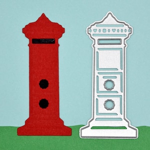 Postbox Metal Cutting Die, Post Box, Stencil, Card Making, Scrapbooking, Paper Crafts F2