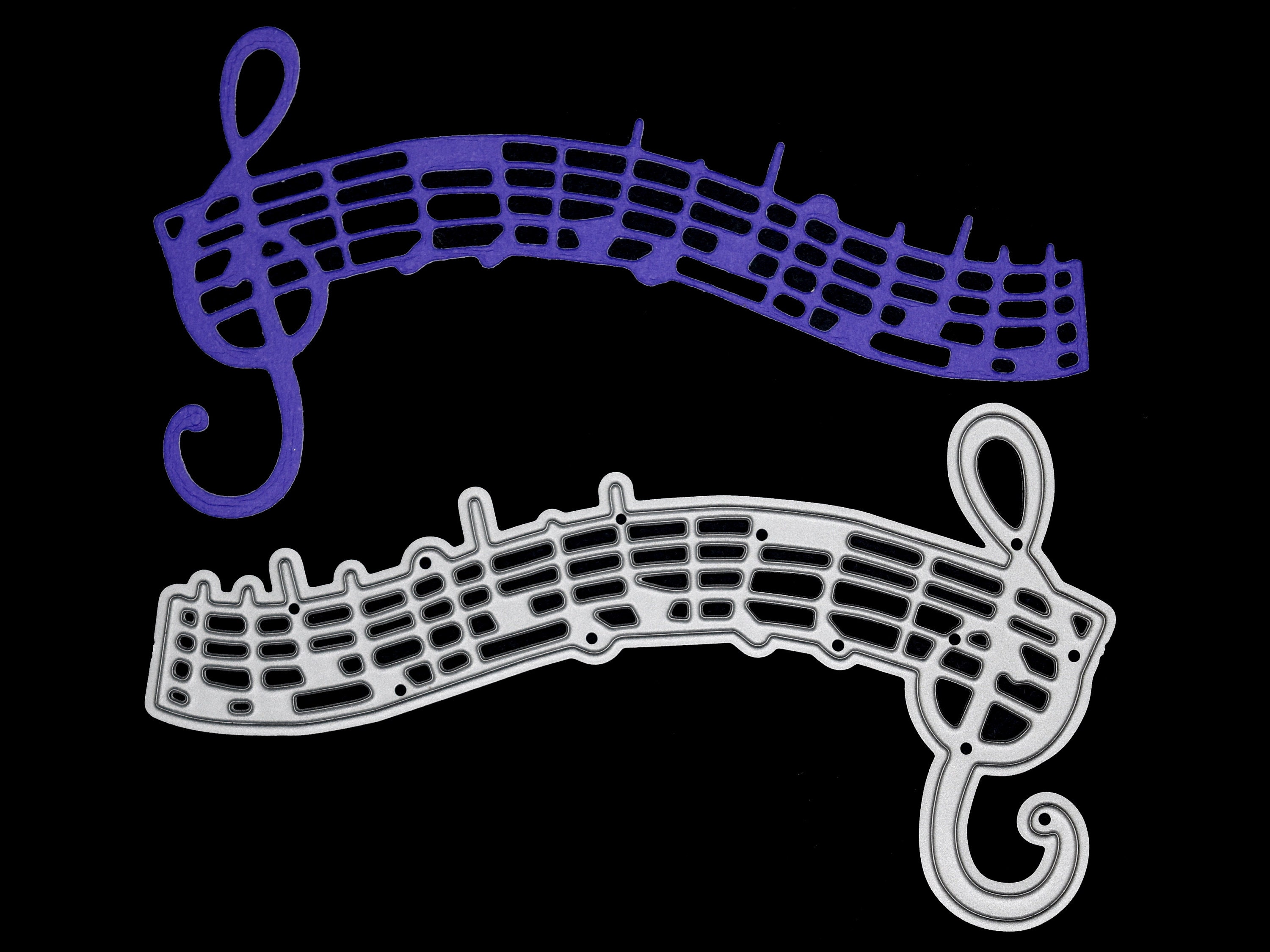 Note De Musique Dessin De Partition Notes de musique / partitions de musique matrice de découpe en - Etsy Canada
